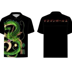 NEW DRAGON BALL Z BUTTON DOWN SHIRT SIZE:XXL